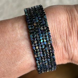 Blue bling bracelet